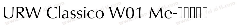 URW Classico W01 Me字体转换